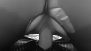 POV amateur wife in pantyhose reverse cowgirl. Hotdoggin and cumshot