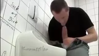 Thick Fat Dick Public Toilet