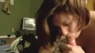 Busty Chick Giving Great Head