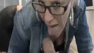 Facial And Cum On Glasses