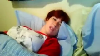 Redhead Masturbates Under The Sheets