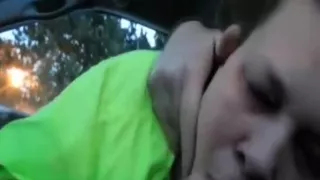 Car Blowjob With Cumshot