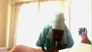 Ebony Woman Blows Her Boss Cock