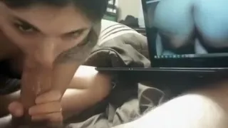 Girlfriend Sucks And Strokes Her Man’S Penis