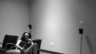 Brunette Caught Masturbating By Security Cam