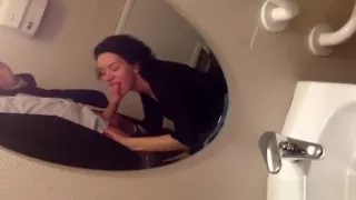 Blowjob And Cumshot In Public Toilet