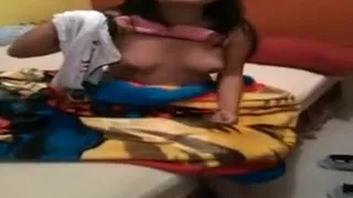 Desi Lookalike Girl Dressing Up Bt Get Nude On Bf Request