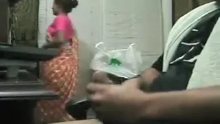 Man Doing Hj With Talking To Maid,she Also Watching