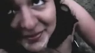 College Girl Outdoor Cock - Suck