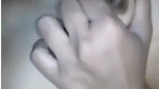 Desi Couple Orange Dress Sucking Awesome Round Boobs