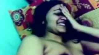 shy beauty college girlfriend  naked show boob press and kiss