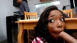 Daya Knight & Leo Christensen in Get Under The Table - BlackGFs