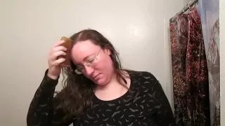 Hair Journal: Combing Long Curly Strawberry Blonde Hair - Week 7 (ASMR)