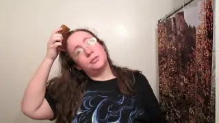 Hair Journal: Combing Long Curly Strawberry Blonde Hair - Week 8 (ASMR)