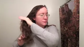 Hair Journal: Combing Long Curly Strawberry Blonde Hair - Week 4 (ASMR)