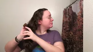 Hair Journal: Combing Long Curly Strawberry Blonde Hair - Week 12 (ASMR)