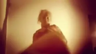 Strip tease, tit touching, pussy penetrating, sexy tease. Latina-Ebony mix.