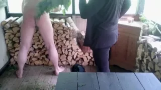 Dominatrix spanking slave with nettles Part 2 Dominatrixi.