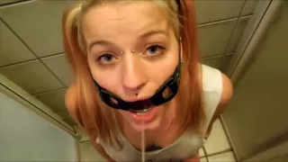 PervyPixie gagged while drinking Piss!