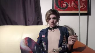 relaxing after a shoot w/ my pipe.