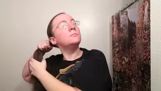 Creating a Side Bun with Long Curly Hair