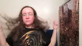 Removing a Side Bun with Long Curly Hair