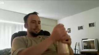 Big Throbbing Swollen Dick Vibrates on a Latex Clit