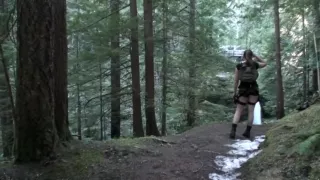 Cosplay Raider Girl Waterfall Medical Pack Rescue