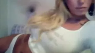 Astonishing Blonde In Softcore Posing For The Webcam