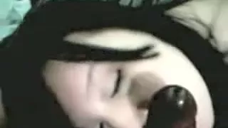 Teen Sucks On Men Cum That Is Black