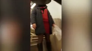 Spy Cam Follows Sexy Women With Long Legs In A Convenience