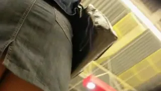 Two Gorgeous Young Chicks Walk Around Teasing With Their Ti