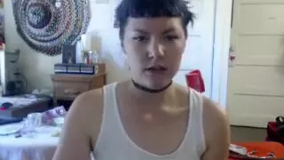 Asian cutie is on live cam undressing and showing her panti