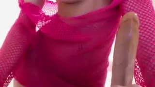 Busty brunette round butt girl on cam display that is hot