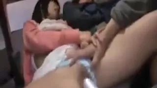 Cute young Asian gets her pussy fucked by a vibe and a hard
