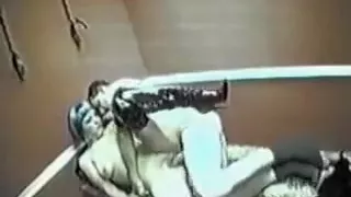 Lustful hooker with blue hair has a horny dude plowing her