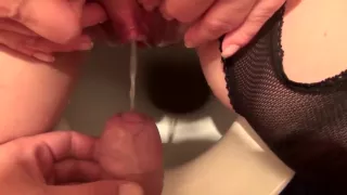 Sexy young coquette loves wearing her stockings while mastu