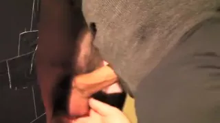 Uncut Penis at my hotel gloryhole