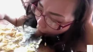 Women Deep Throat Gagging Vomit Barf