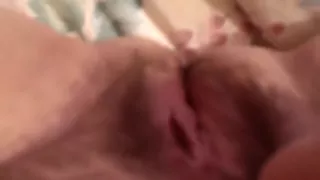 Rubbing My Bushy Wet Pussy