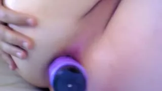 Huge Dildo For Tight Teen Tranny Ass