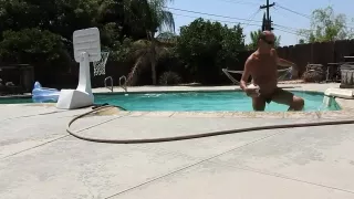 Naked Pool Basketball.