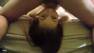 First amateur deepthroat blowjob facial cumshot