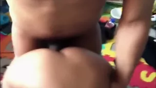 Ebony gets hard BACKSHOTS!! And CUMSHOT!!