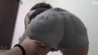 latina doggystyle creampie