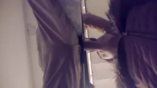 WOW, Real Amateur Cock Sucking On A Stairs In A Building