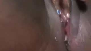 Thick Ebony Teen Makes Herself Squirt