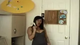 Fabulous Amateur video with Ebony, Solo scenes