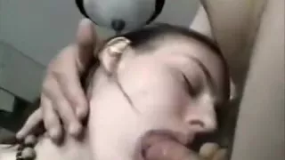 She might not be the greatest cock sucker but she strives h