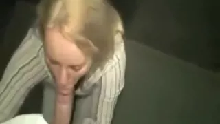 Sexy woman blows gets her face filled with sperm and her bu